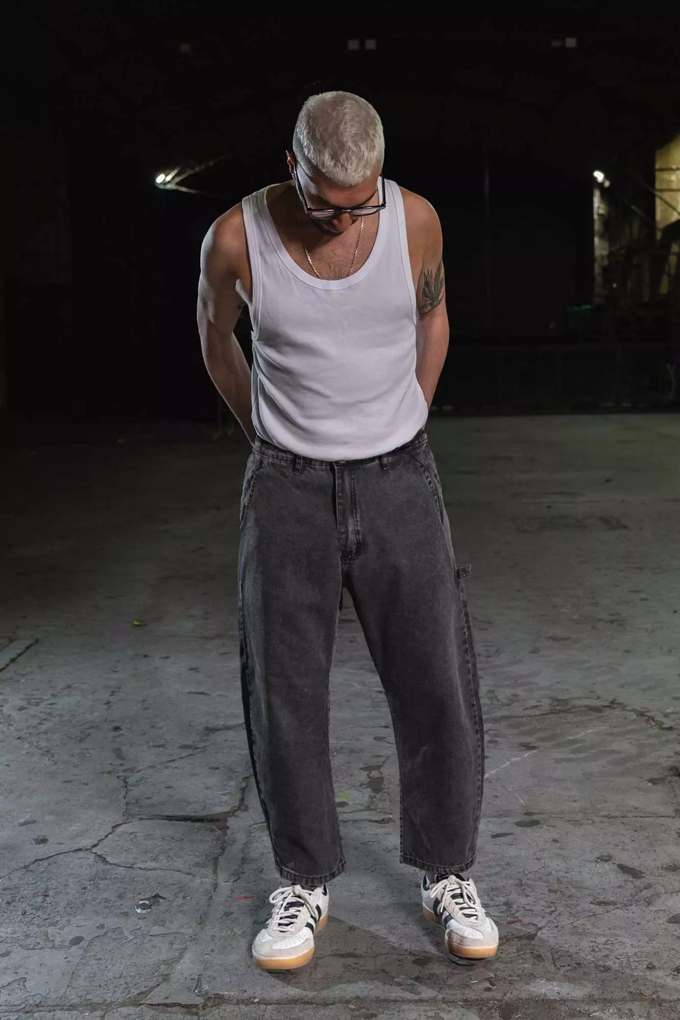 Pantalón de jean negro - D04