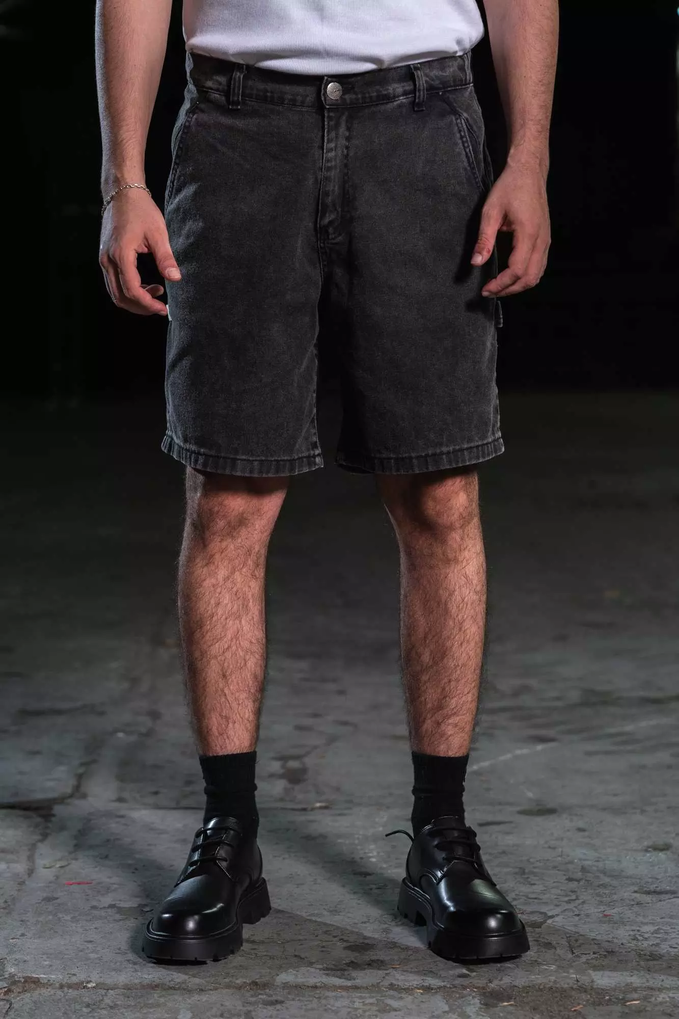 Short de jean negro - D04