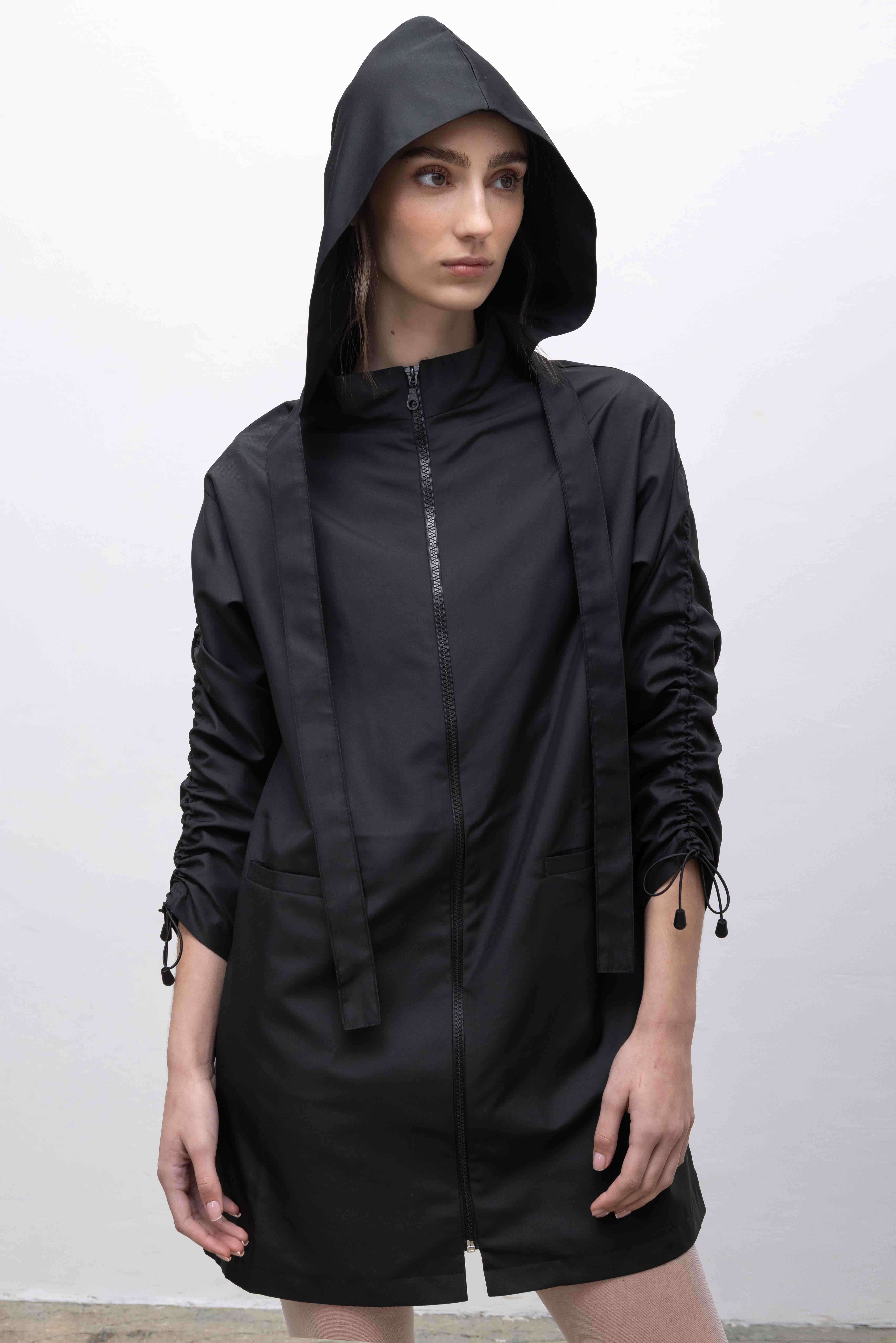 Vestido Tráquea Negro