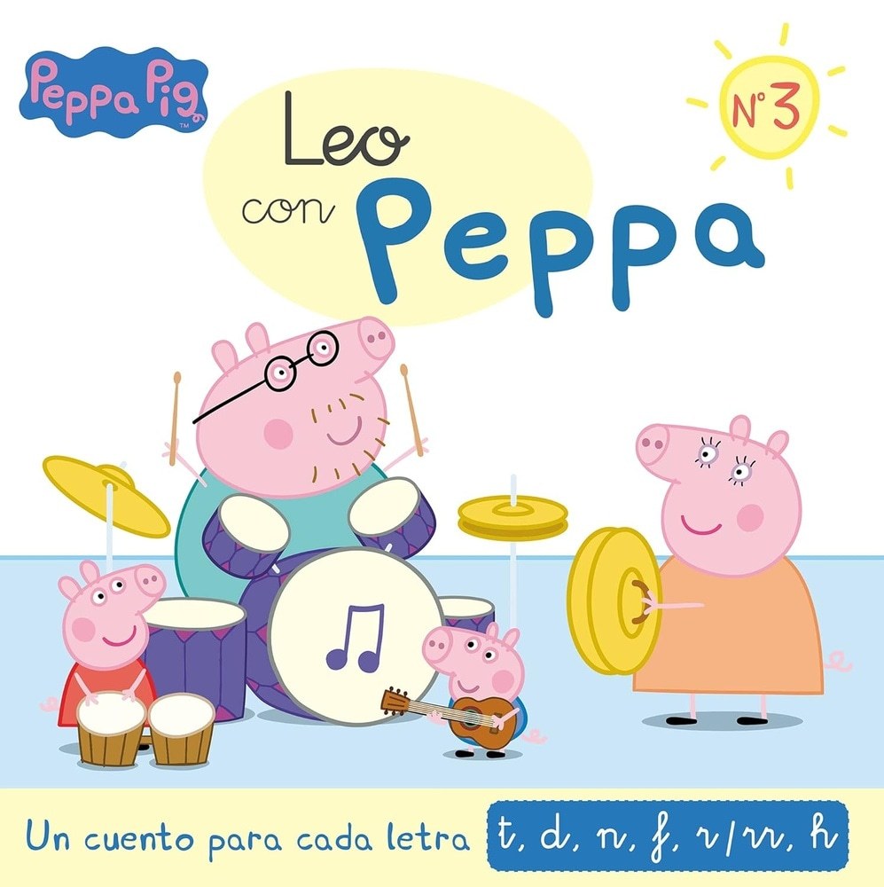 LEO CON PEPPA - UN CUENTO PARA CADA LETRA: T, D, N, F, R/RR, H