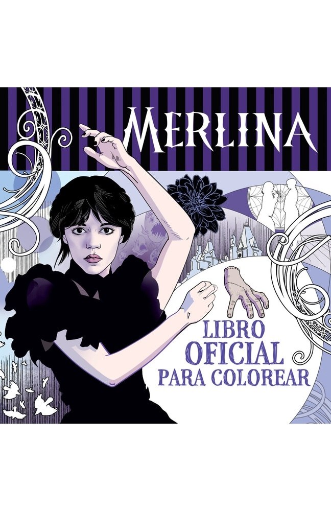 MERLINA ADDAMS. LIBRO OFICIAL PARA COLOR
