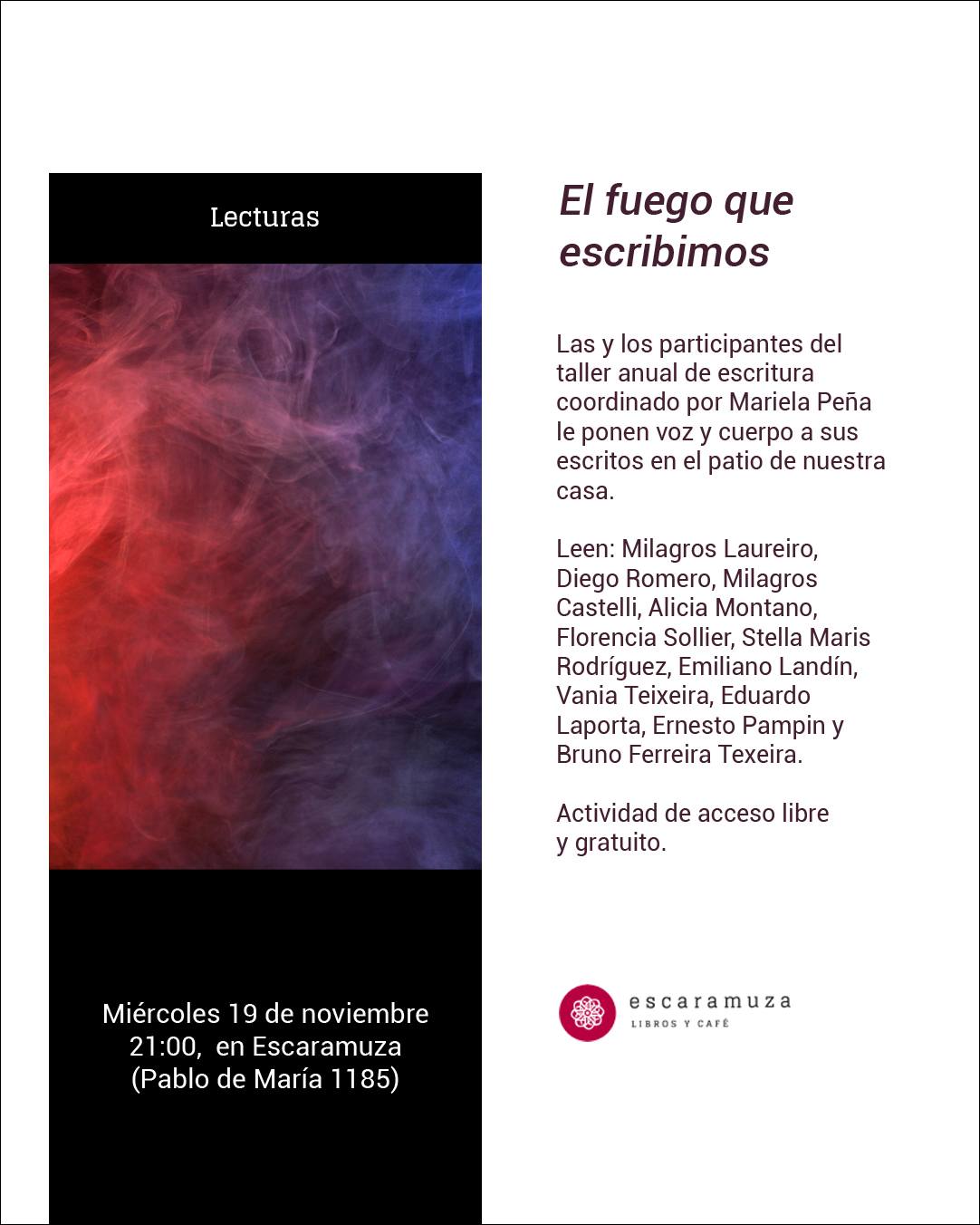 Lecturas: El fuego que escribimos