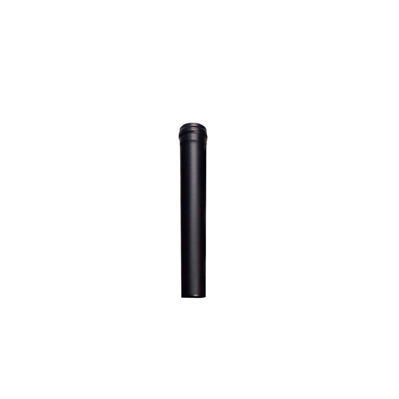 1/2 metro de caño pellet negro 80mm