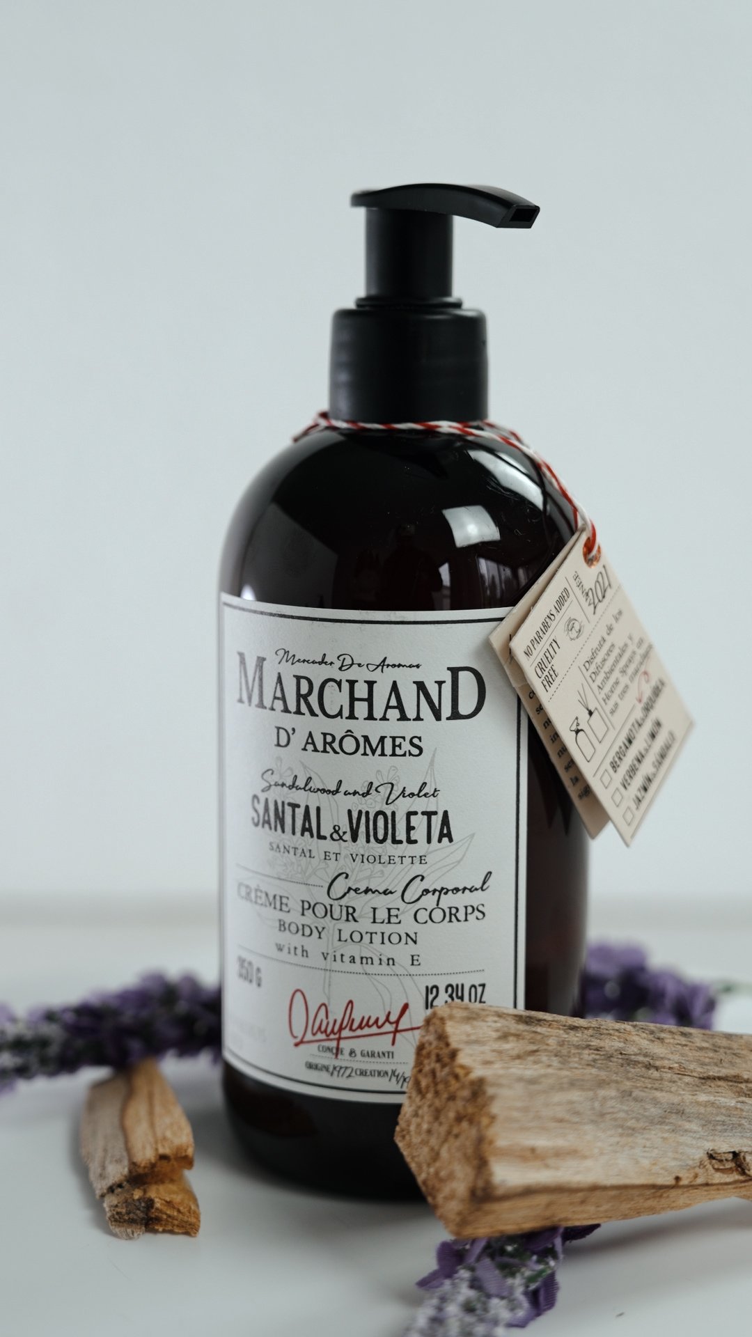 Body Lotion MDA Santal & Violeta con Vitamina E