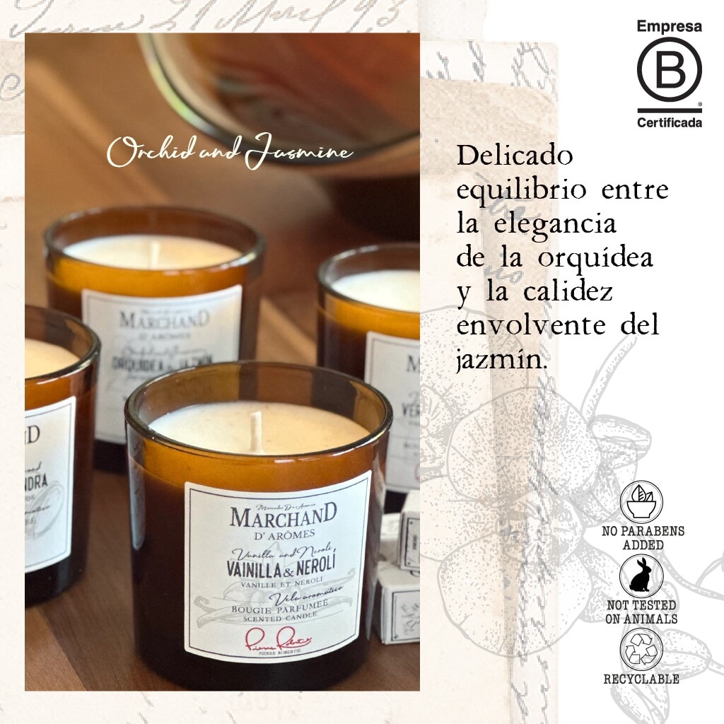 Vela Aromática MDA Orquídea & Jazmín