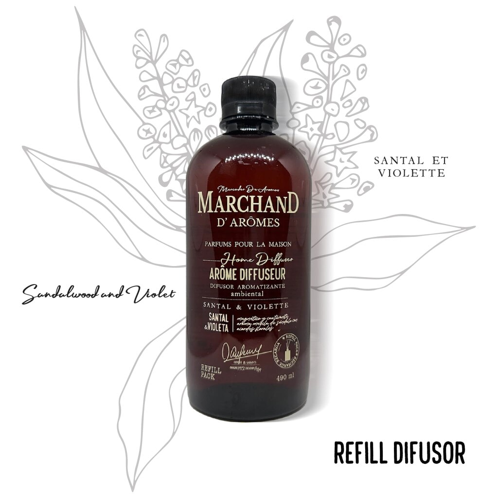 Refill Difusor de Varilla MDA Santal & Violeta