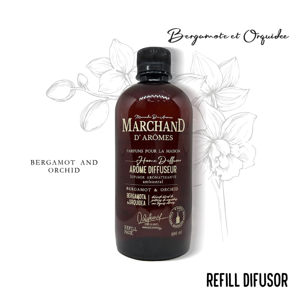 Refill Difusor de Varilla MDA Bergamota & Orquídea