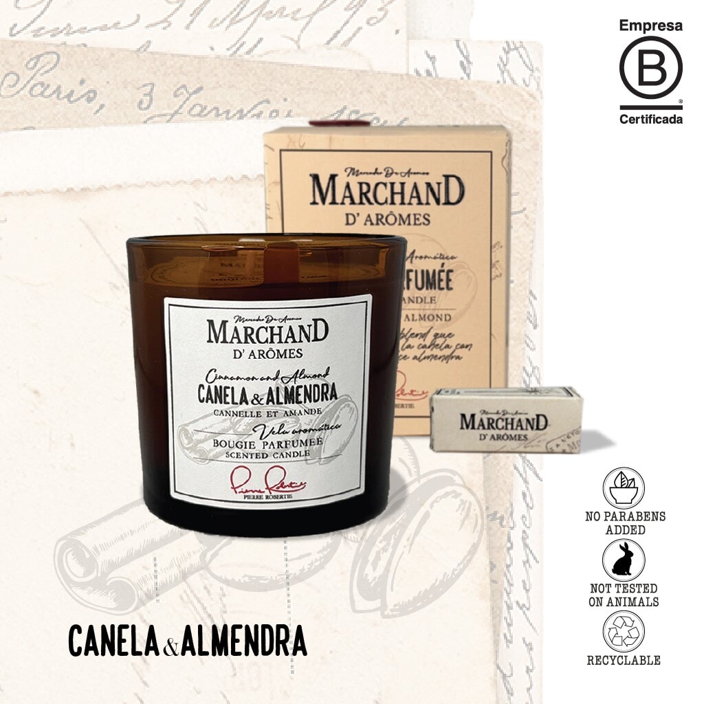 Vela Aromática MDA Canela & Almendra