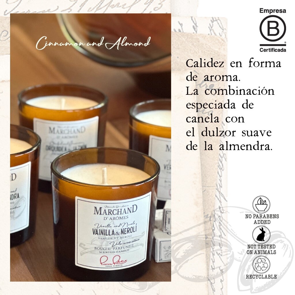 Vela Aromática MDA Canela & Almendra