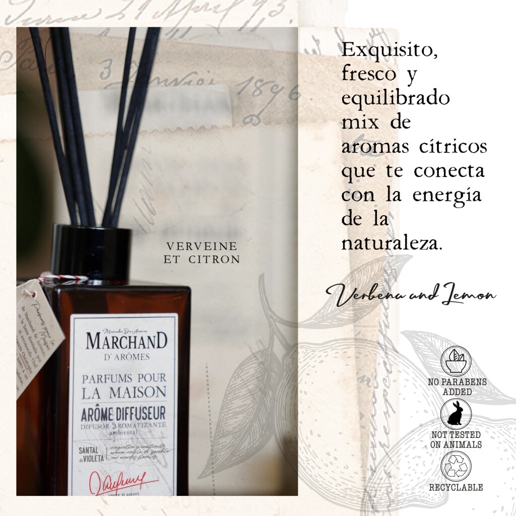 Refill Difusor de Varilla MDA Verbena & Limón