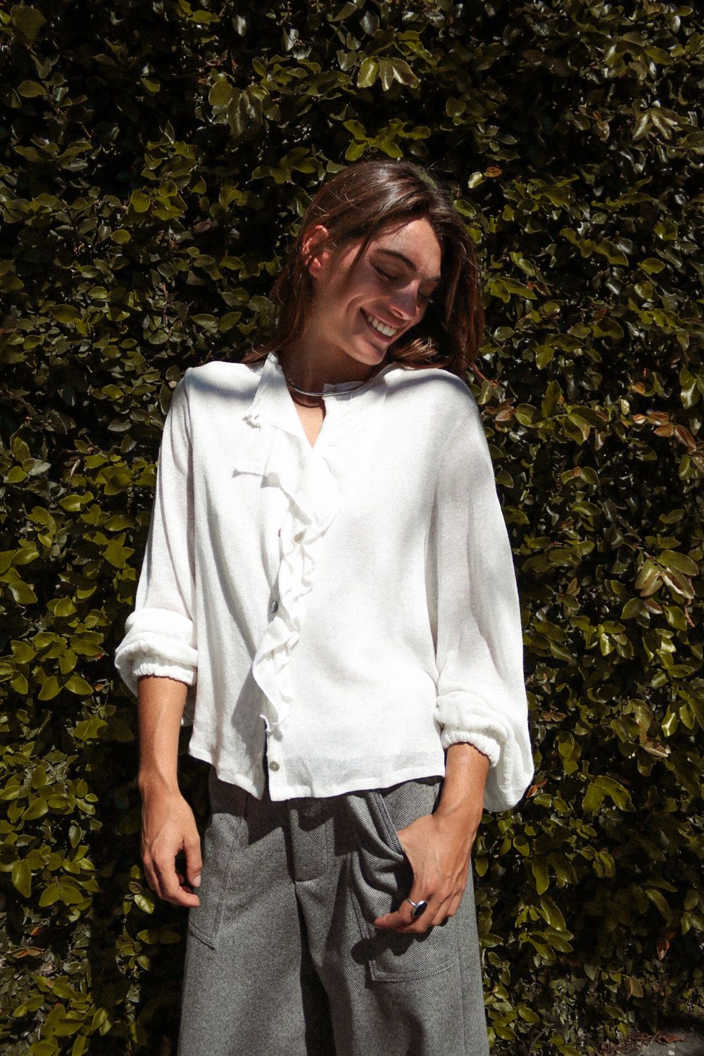 Blusa Flor blanco 1
