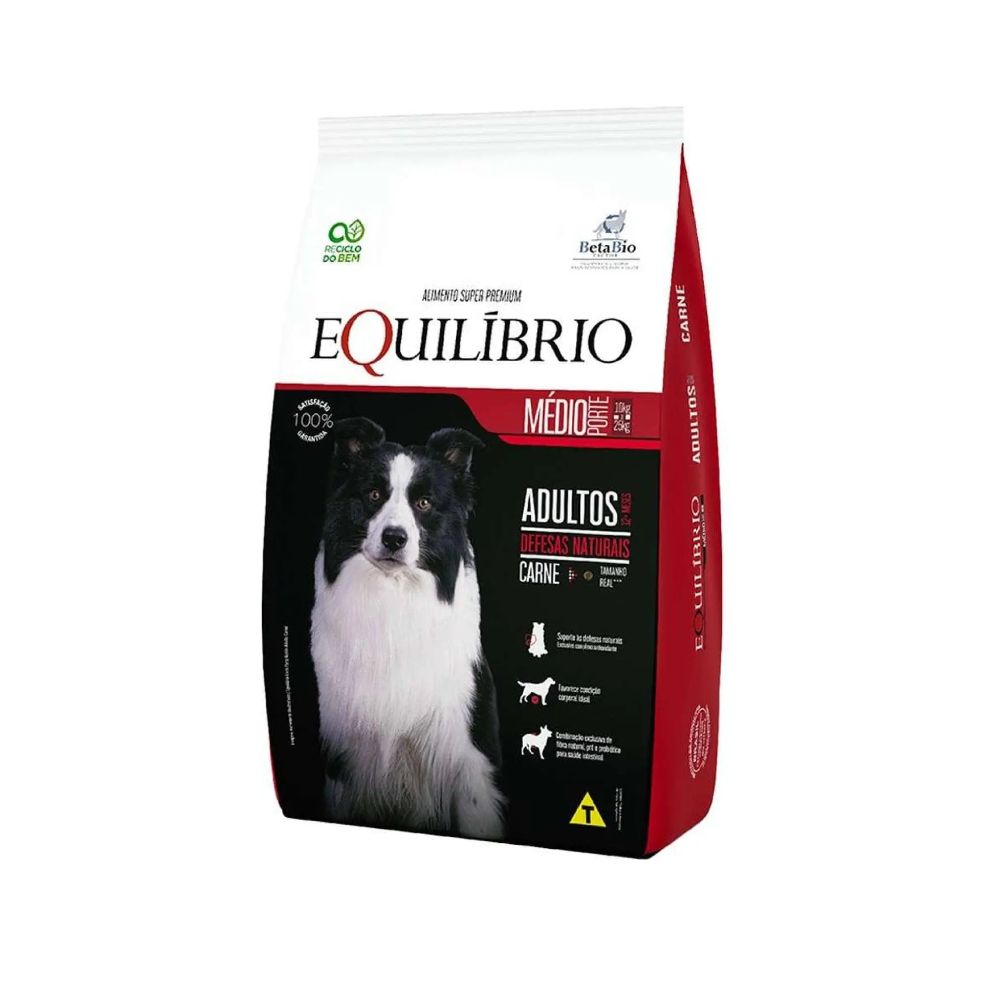 Equilibrio Perro Adulto Razas Medianas Sabor Carne – 18 Kg