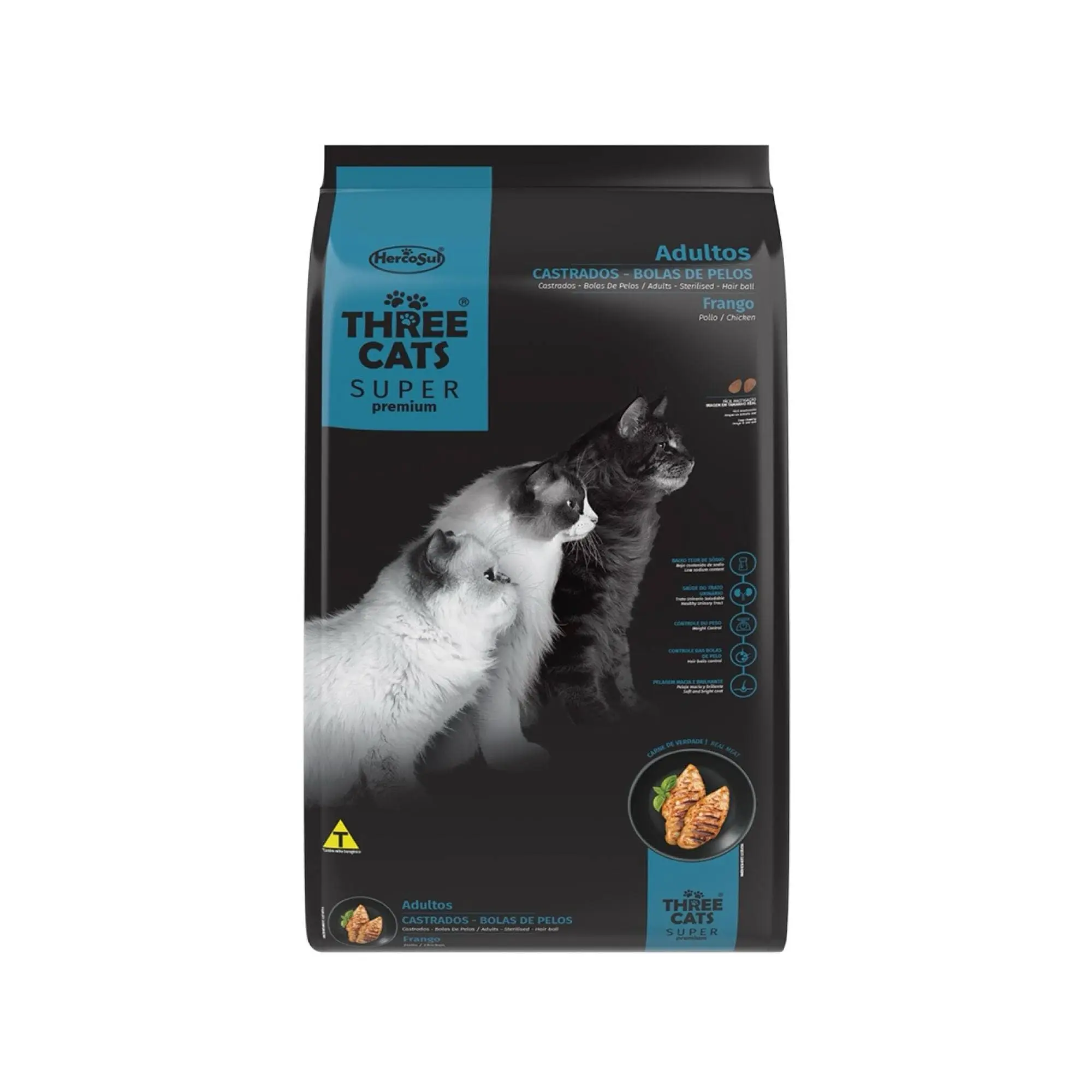Three Cats Bola De Pelo Castrados 10 Kg