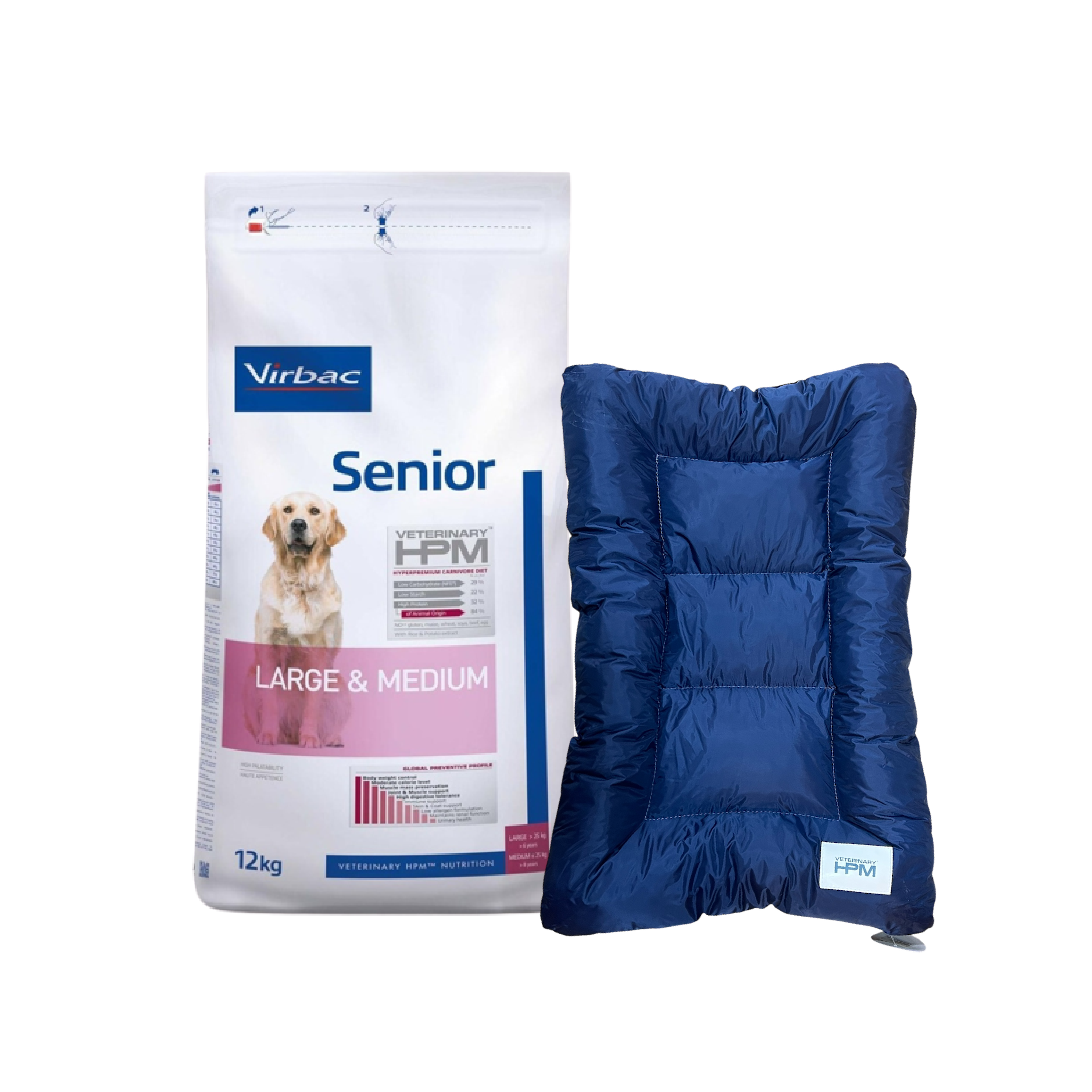 HPM Dog Virbac Senior Razas Medianas y Grandes - 12 kg