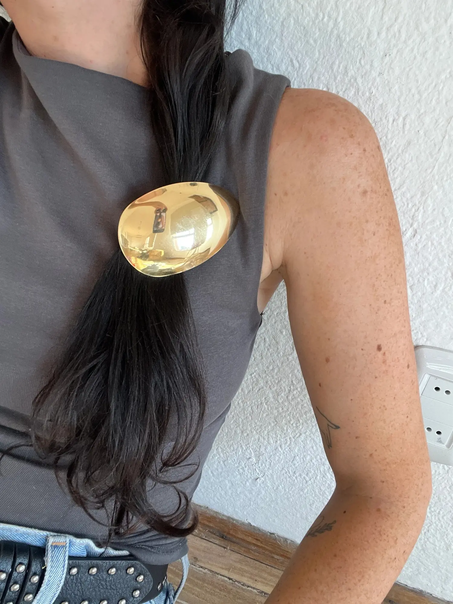 Goma de Pelo Nina - Dorado